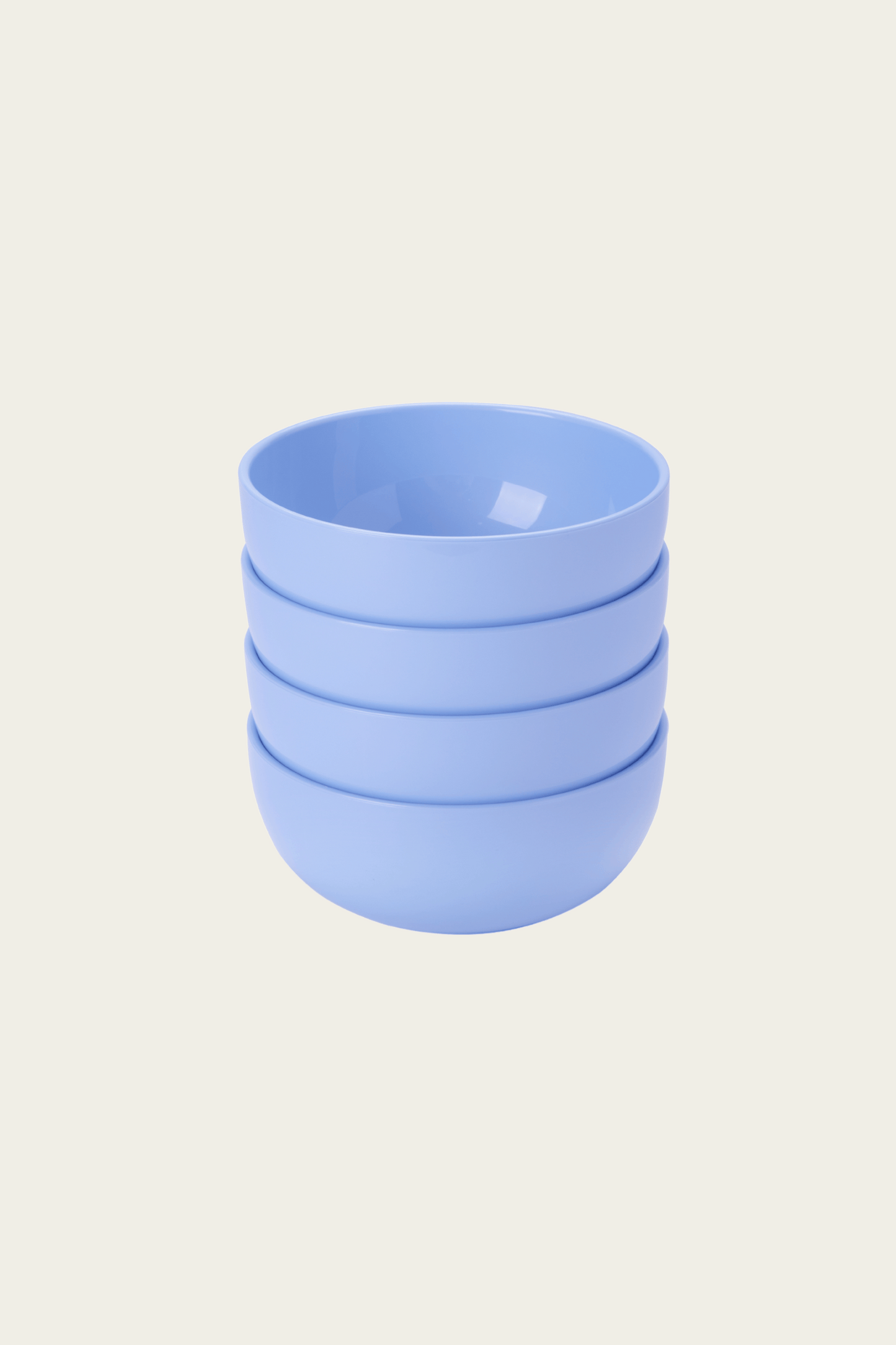 Set of four pastel bowls