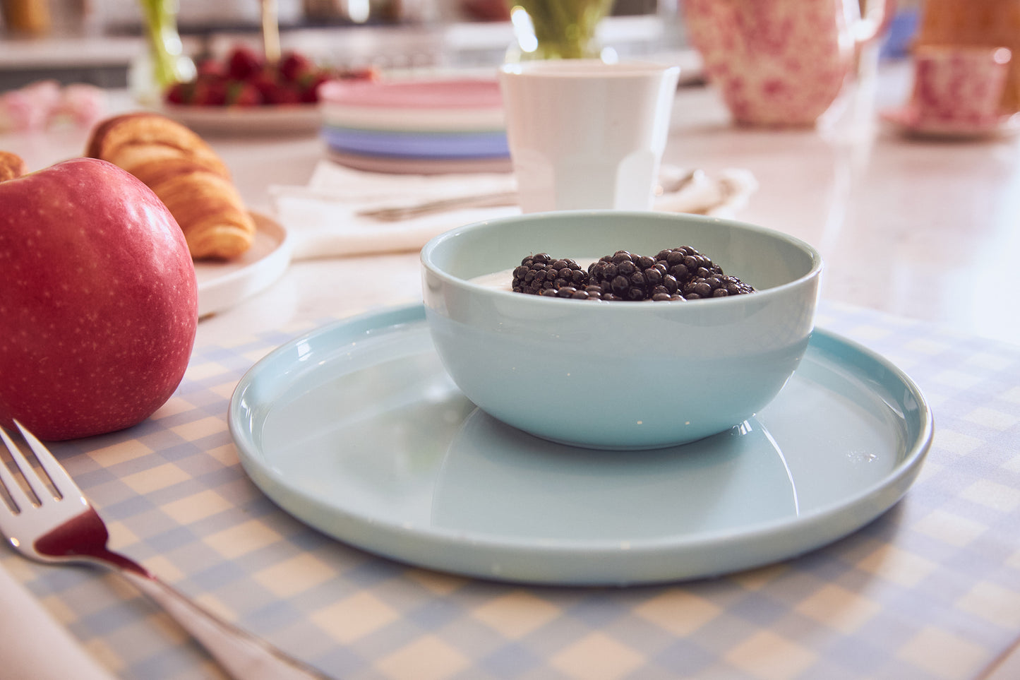 Plate and Bowl Set | Seafoam